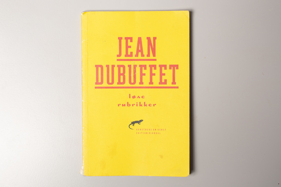 Jean Dubuffet, Løse rubrikker (Edition Bløndal 1996). Foto: Tove Sivertsen