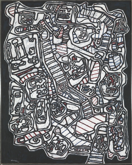  Jean Dubuffet: Demeure VI, 1967, maleri © Dubuffet, Jean/BONO  Foto: Børre Høstland / Nasjonalmuseet