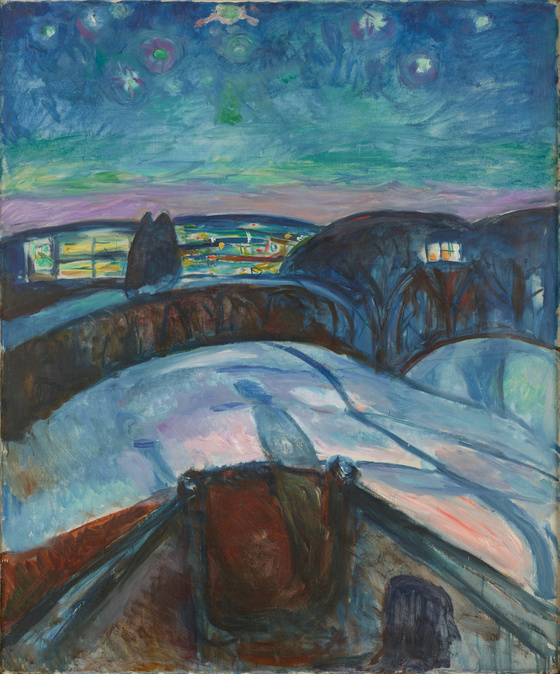 Edvard Munch, «Stjernenatt», 1922–1924.