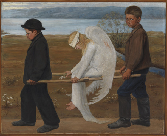 Hugo Simberg, «Såret engel», 1903