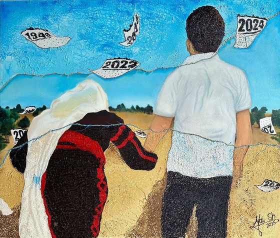 Mai Al-Sha’er, «Together», olje på lerret