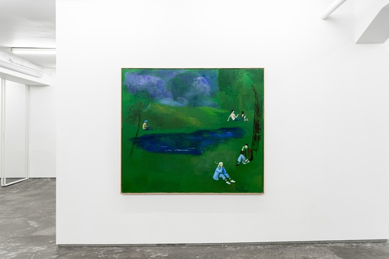 Fra Thorbjørn Sørensen, «Lurid Green Canvases», OSL Contemporary 2025.