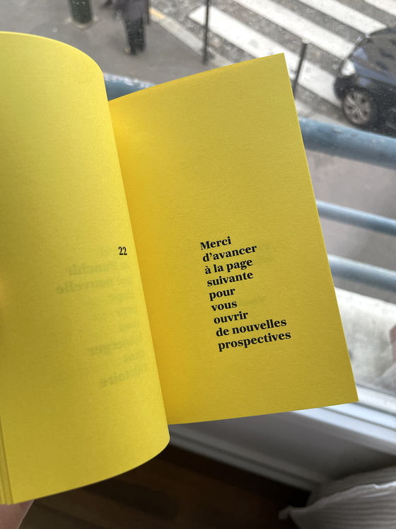 Fanzinen «Merci de tourner la page», Anna Poletaeva