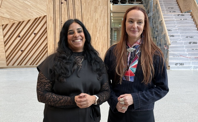 Lubna Jaffery og Outi Pieski