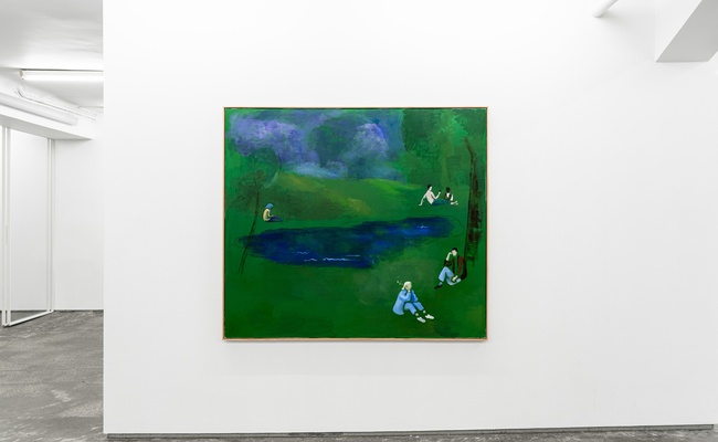 Fra Thorbjørn Sørensen, «Lurid Green Canvases», OSL Contemporary 2025.